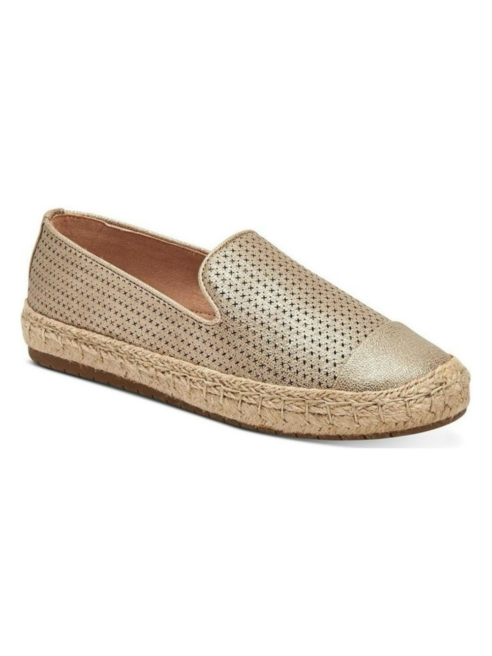 🌸NWOT🌸 Charter Club Womens Gold Jonii Espadrille Flats. Size 12
